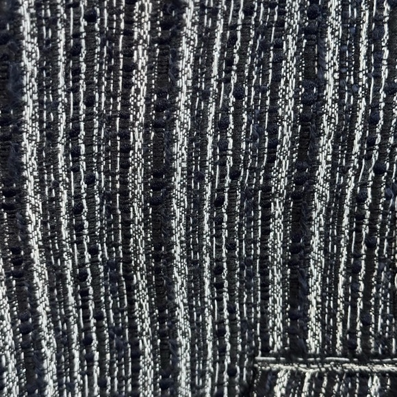 Chico's Navy and Silver Textured Fabric Blazer - Picture 6 of 8